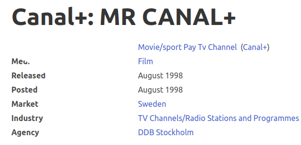 Searching for Mr.Canal+